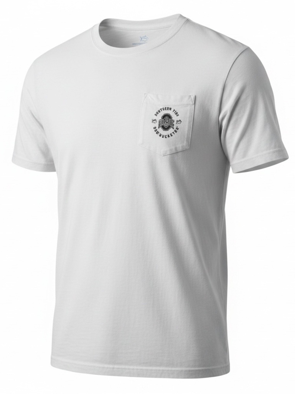 Southern Tide Ohio State Buckeyes White Pocket Logo Crew Tee